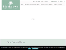 Tablet Screenshot of blackdownshepherdhuts.co.uk